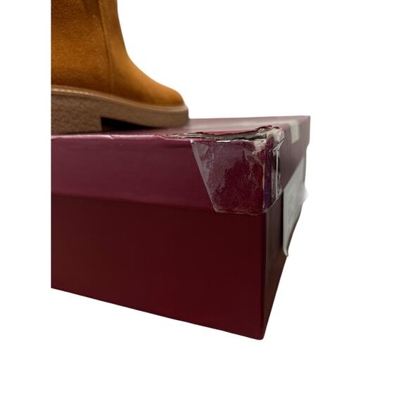 Gucci Edith Tall Knee-High Suede Riding Boots Cognac Horsebit Web EU 39 - Picture 7 of 14